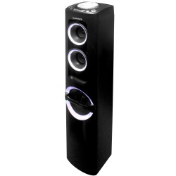 Tower Speaker System with Decorative  Color Changing Lights/Speakers and  Bluetooth® Wireless Technology