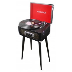 Stereo Suitcase Turntable System with Stand