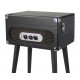 Stereo Suitcase Turntable System with Stand