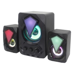 2.1 Speaker System with Color Light and Bluetooth Wireless Technology