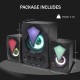 2.1 Speaker System with Color Light and Bluetooth Wireless Technology