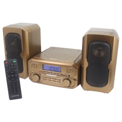 CD SHELF SYSTEM with Digital PLL AM/FM Stereo Radio and Bluetooth Wireless Technology