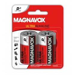 2 pack D Alkaline Batteries